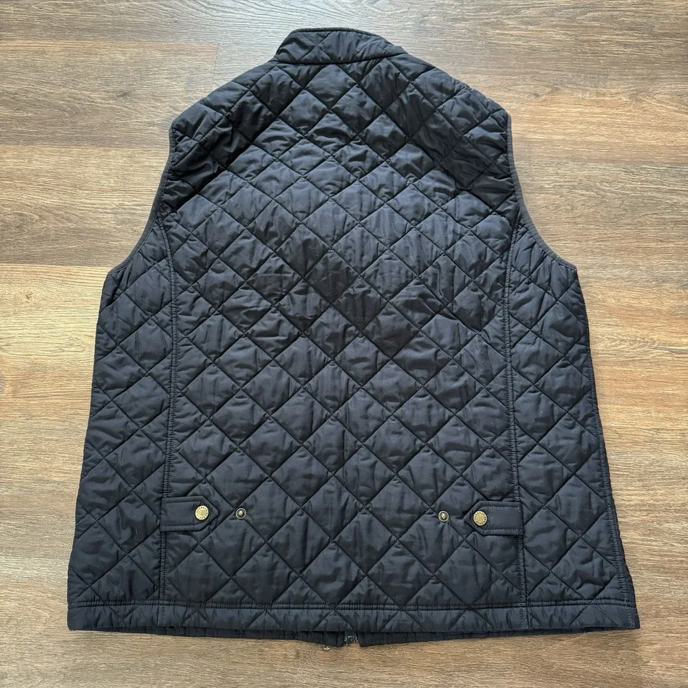 Barbour x Orvis Black Quilted Vest Men's Sz‎ XL Preppy Upscale Outdoor